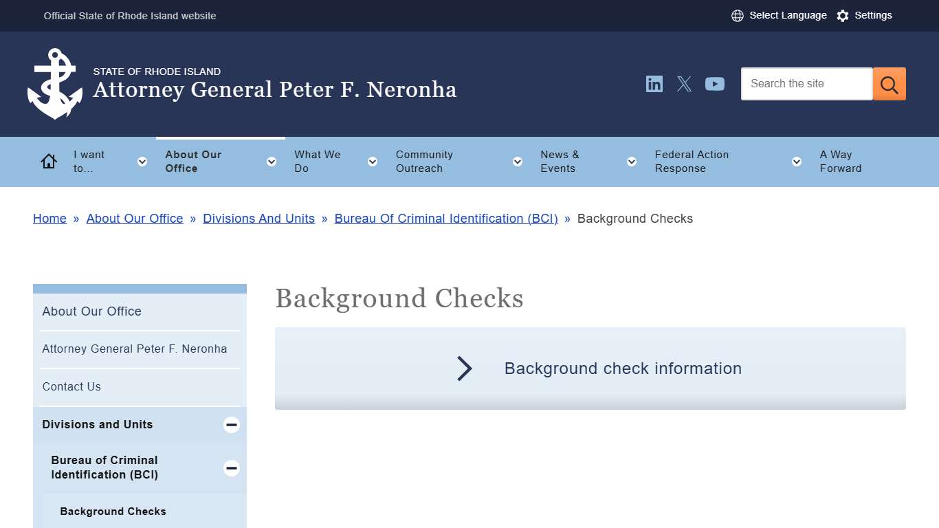 Background Checks Rhode Island Attorney General's Office